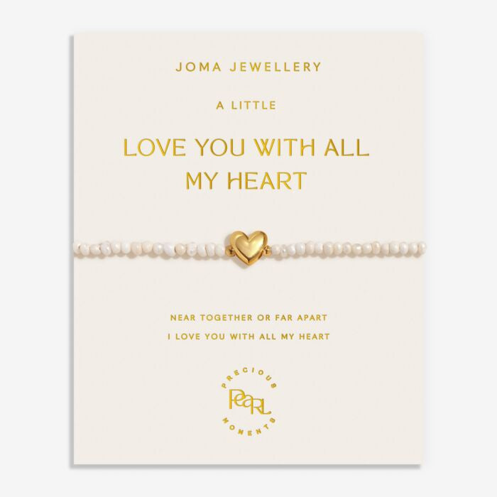 Joma Precious Moments Love You With All My Heart Gold Bracelet