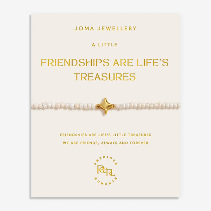 Joma Precious Moments Friendships Are Life's Treasures Gold Bracelet