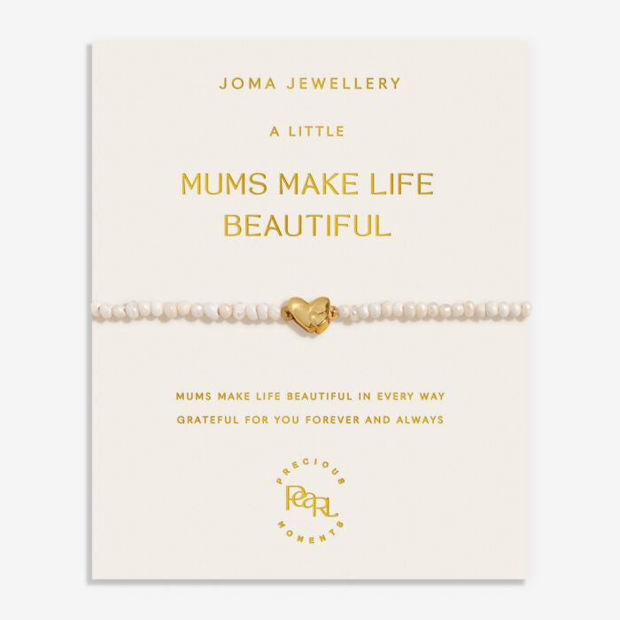 Joma Precious Moments Mums Make Life Beautiful Gold Bracelet