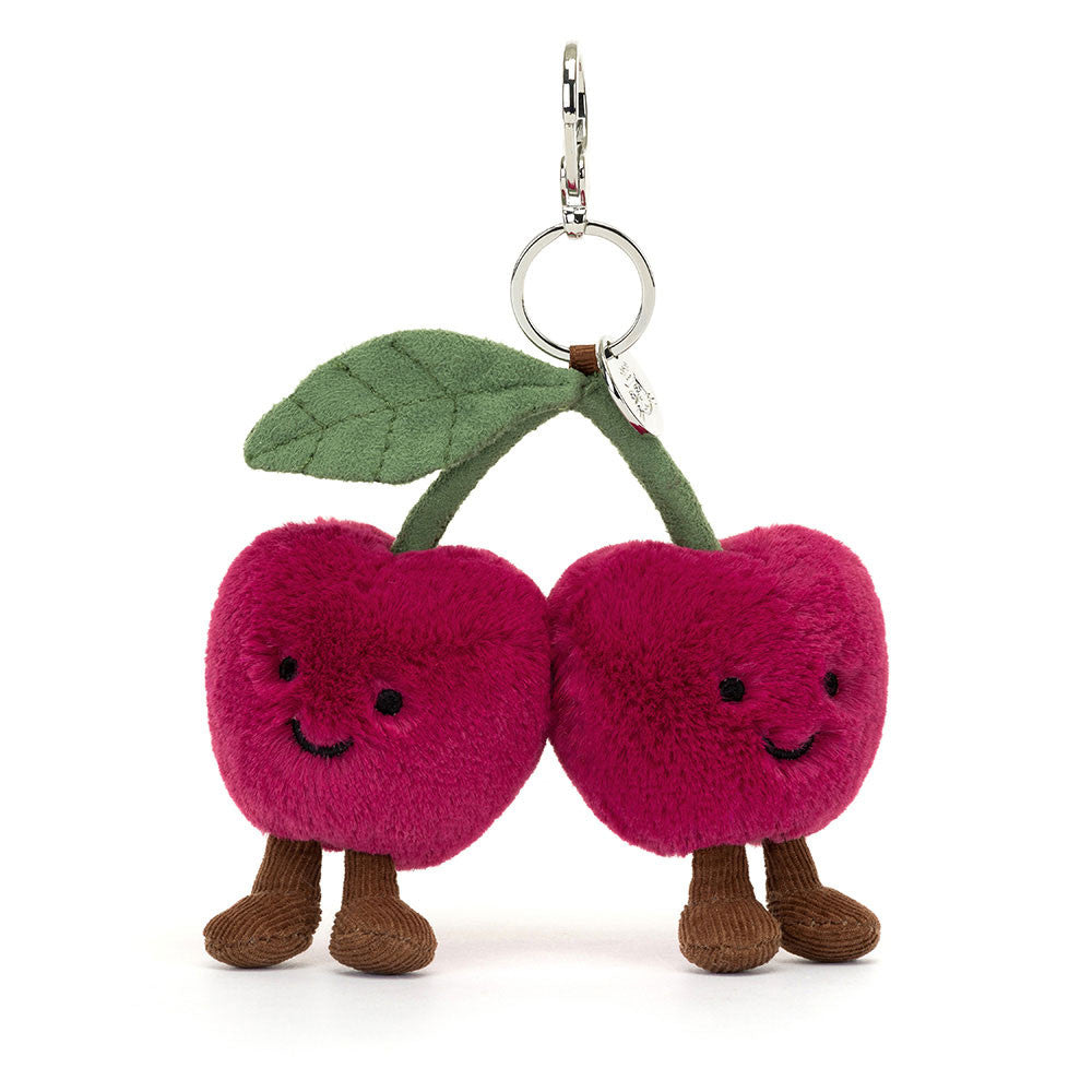 Jellycat Amuseables Cherries Bag Charm A4CHSBC