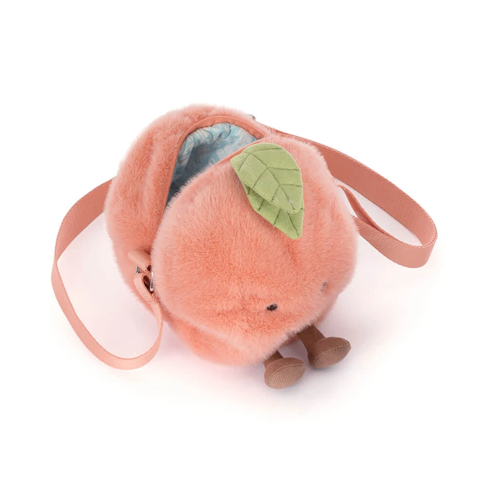 Jellycat Amuseables Peach Shoulder Bag A4PEACHB