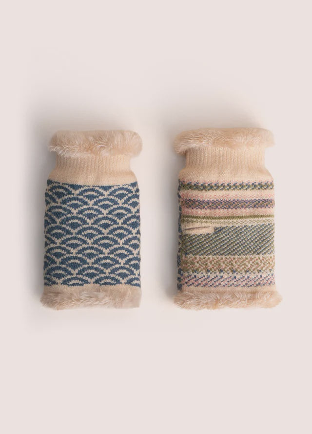 Powder Agatha Wrist Warmer Denim Mix