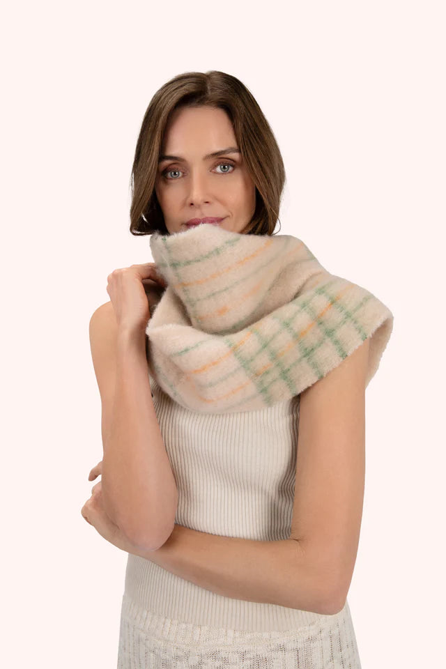 Powder Angelica Cosy Scarf - Cream/Sage