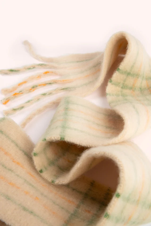 Powder Angelica Cosy Scarf - Cream/Sage