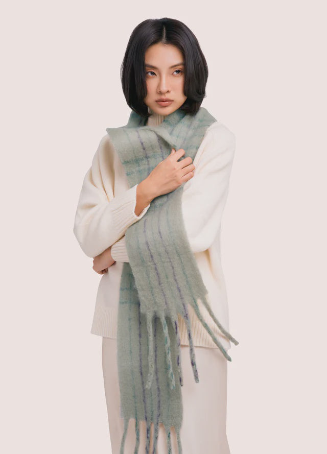 Powder Angelica Scarf Soft Green