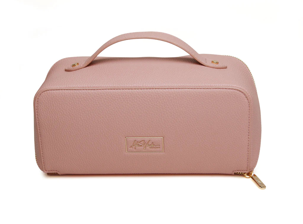 Alice Wheeler Train Case Pink