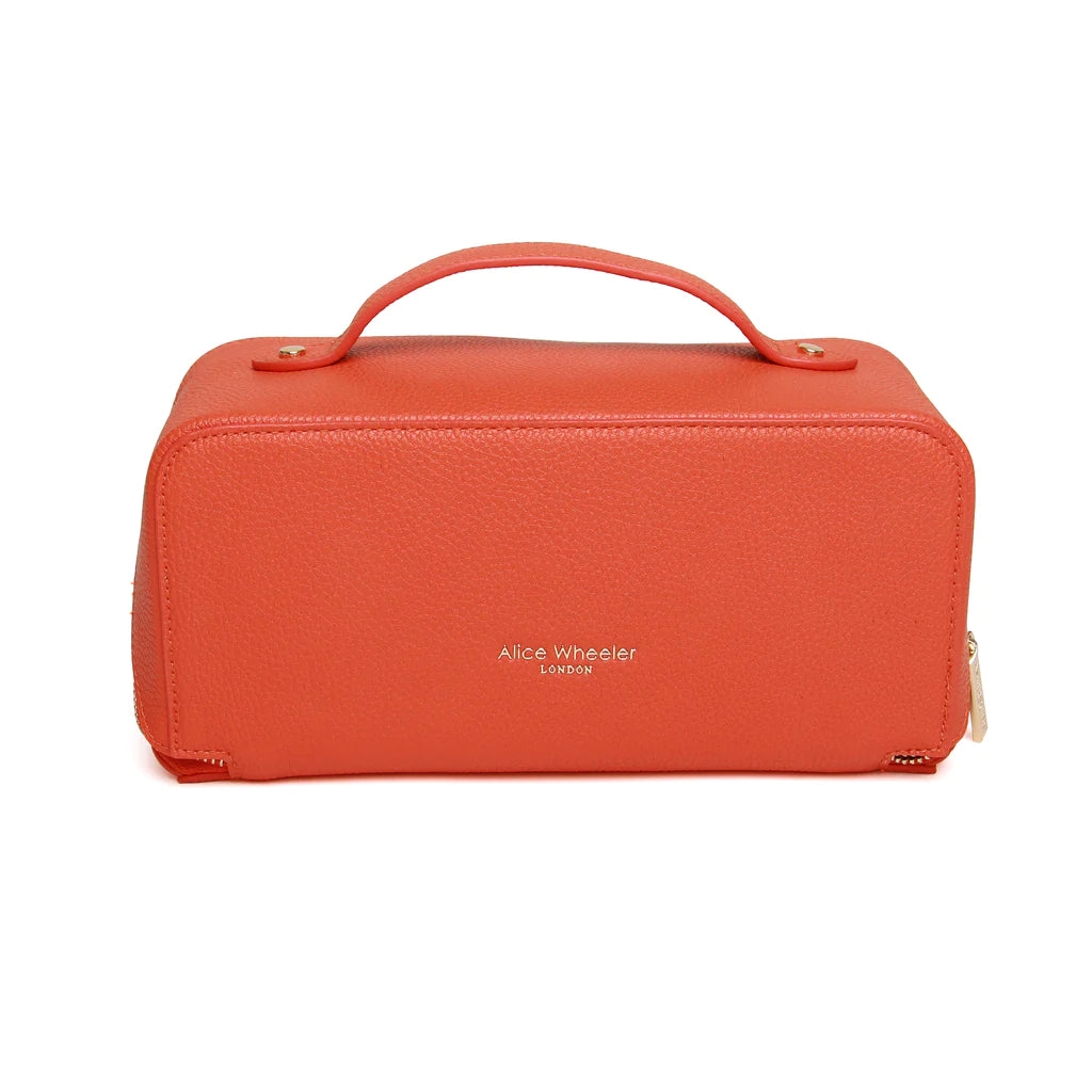 Alice Wheeler Train Case Orange