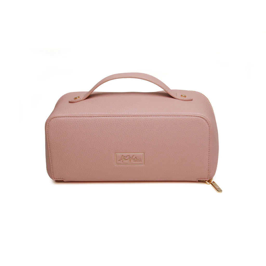 Alice Wheeler Mini Train Case Pink