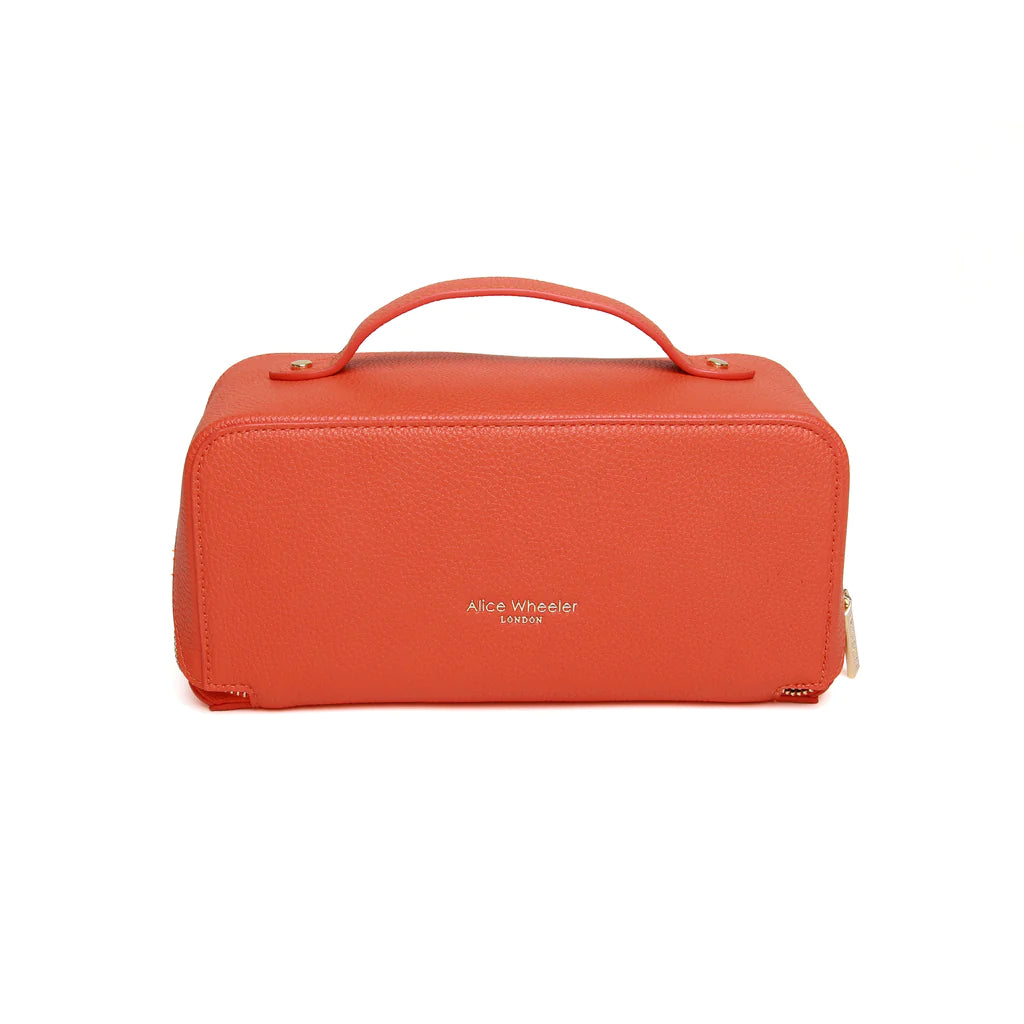 Alice Wheeler Mini Train Case Orange