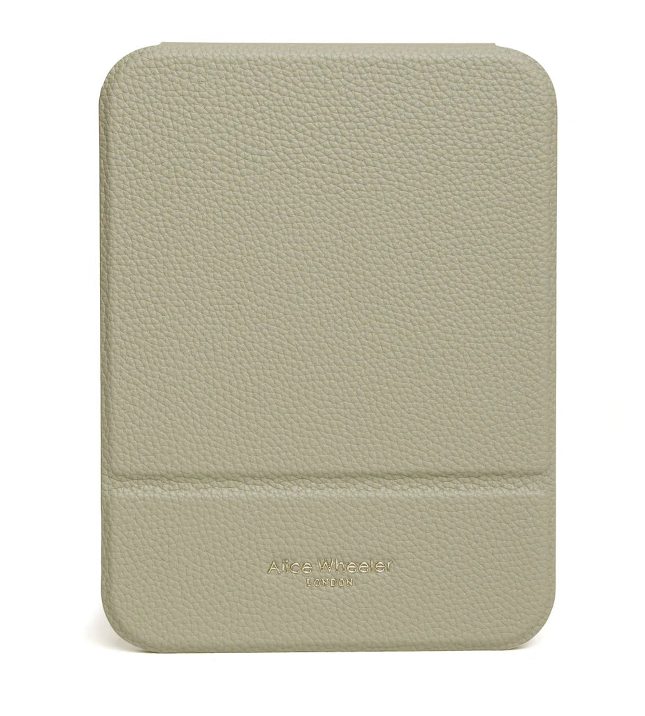 Alice Wheeler Folding Travel Mirror Pistachio