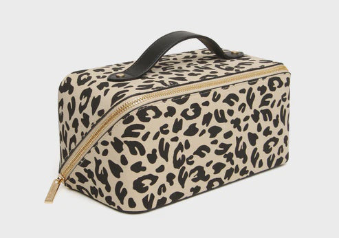 Alice Wheeler Train Case Leopard - Light