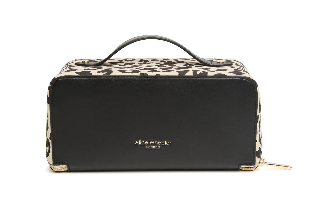 Alice Wheeler Train Case Leopard - Light