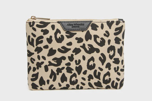 Alice Wheeler Pouch Leopard - L