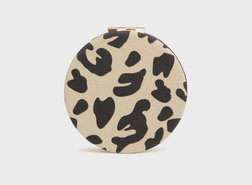 Alice Wheeler Mirror Compact Leopard - L