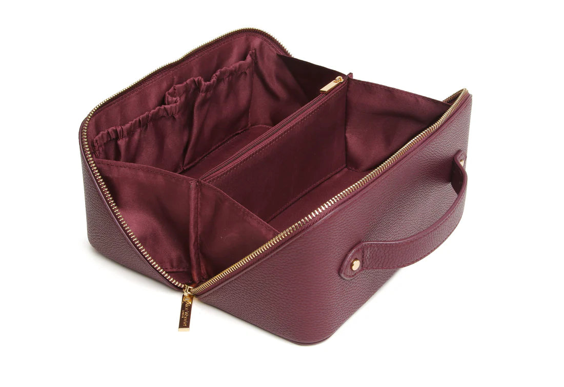 Alice Wheeler Train Case Berry