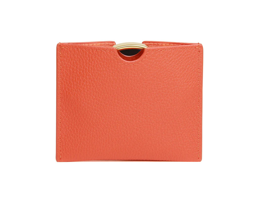 Alice Wheeler Travel Mirror & Pouch - 7x Magnification Orange