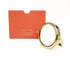 Alice Wheeler Travel Mirror & Pouch - 7x Magnification Orange