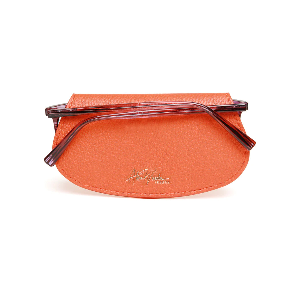 Alice Wheeler Glasses Case Orange