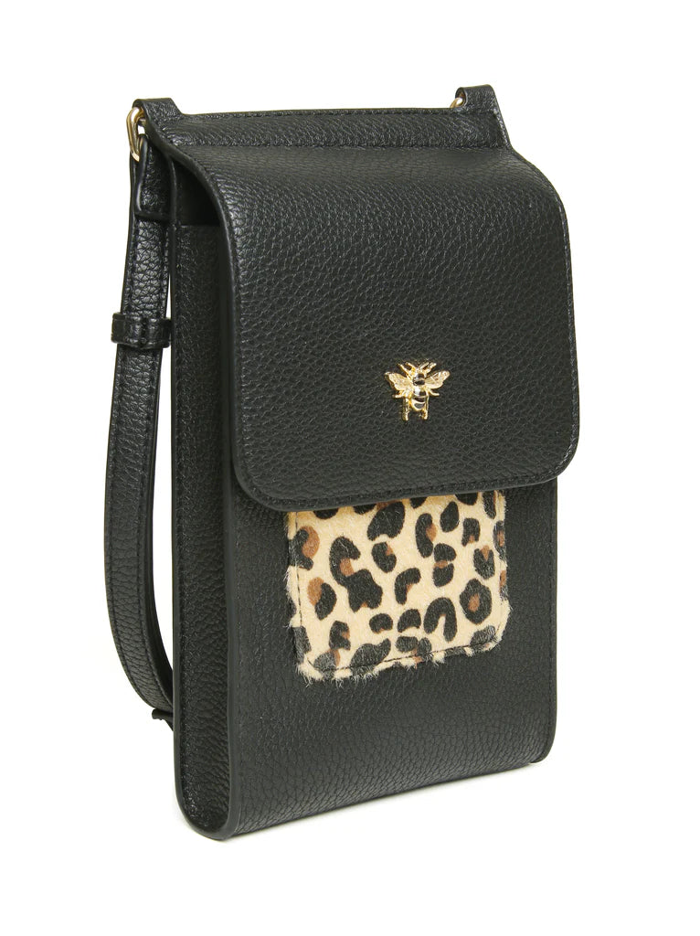 Alice Wheeler Mini Bloomsbury Crossbody Bag Leopard