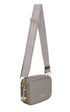 Alice Wheeler Soho Double Zipped Cross Body Bag Slate