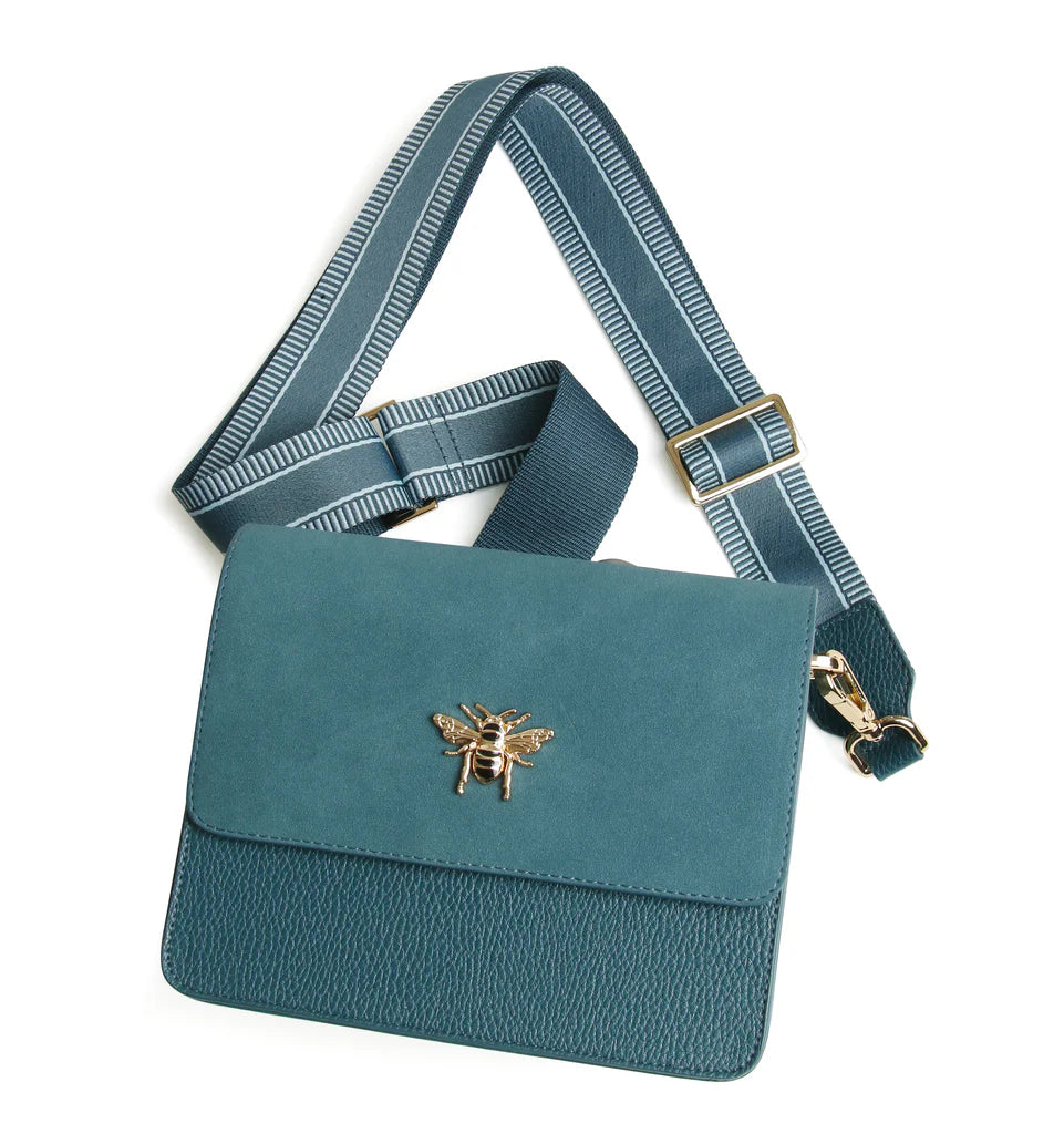 Alice Wheeler Highbury Camera Cross Body Bag Teal