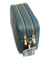 Alice Wheeler Soho Double Zipped Cross Body Bag Teal