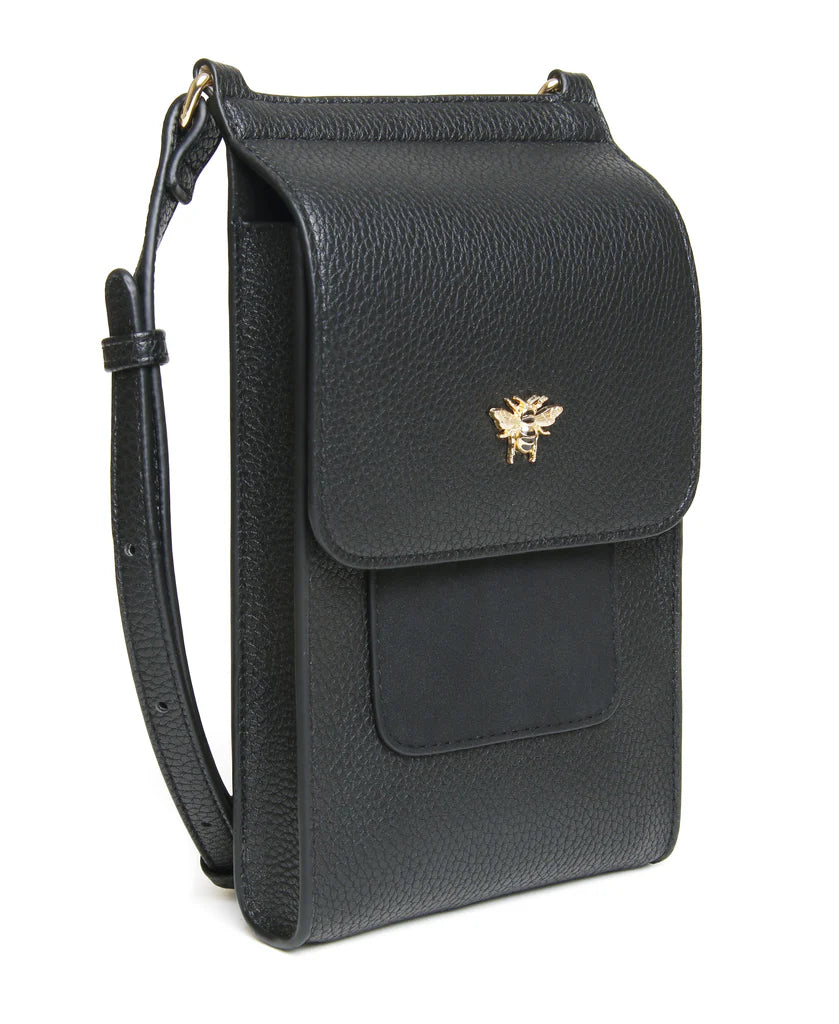 Alice Wheeler Mini Bloomsbury Cross Body Bag Black