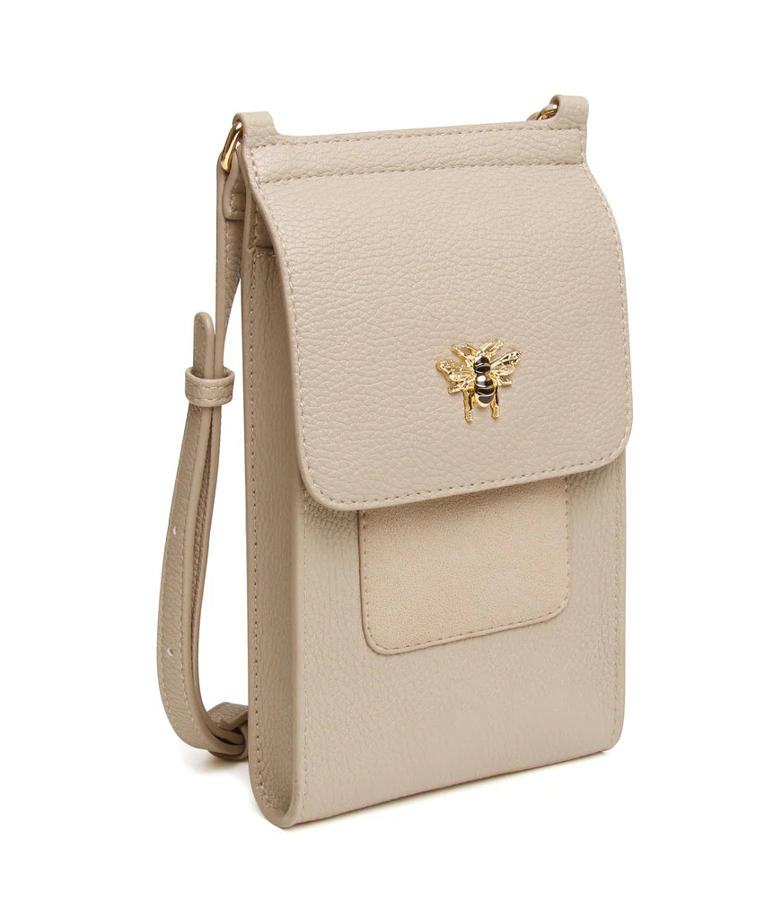 Alice Wheeler Mini Bloomsbury Cross Body Bag Stone