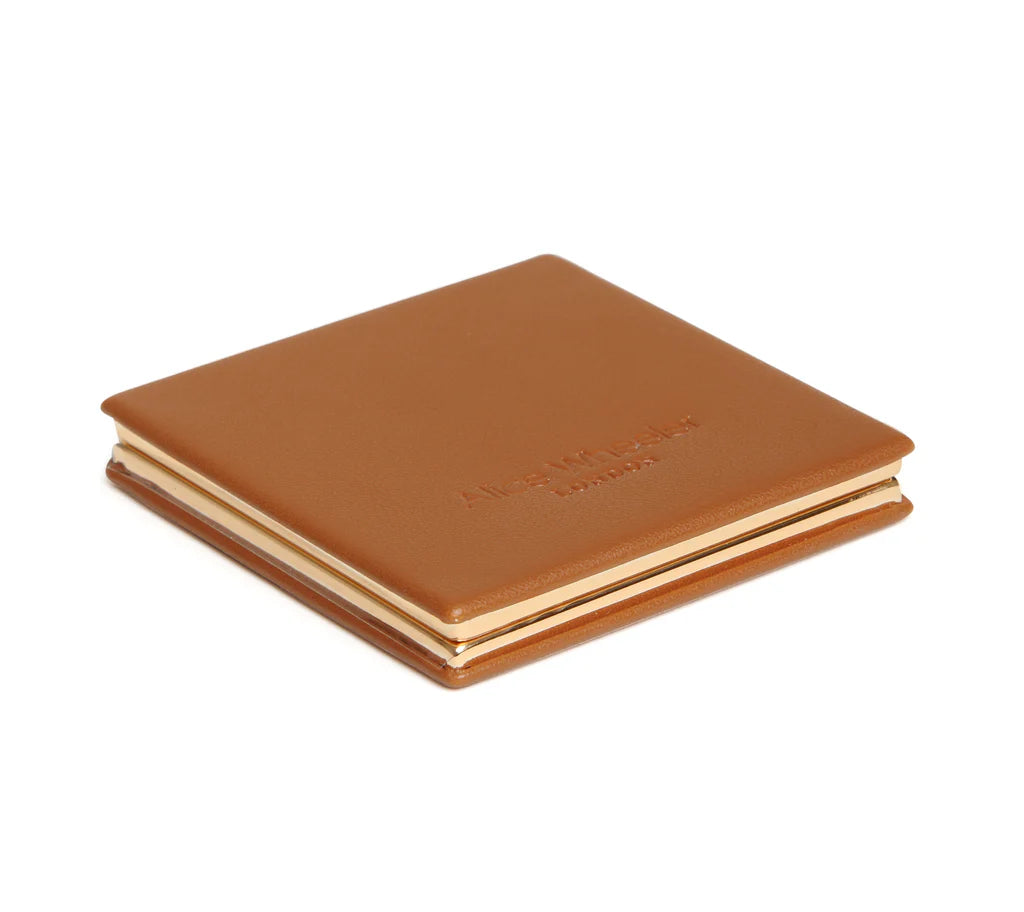 Alice Wheeler Vienna Compact Mirror Tan