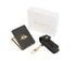 Alice Wheeler Oblong Compact Mirror & Liptick Holder Gift Set Black