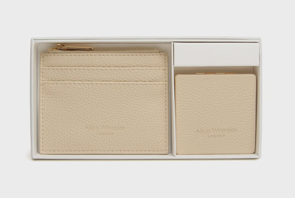 Alice Wheeler Purse & Mirror Compact Ivory