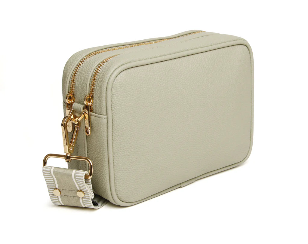 Alice Wheeler Soho Double Zip Camera Crossbody Bag Pistachio