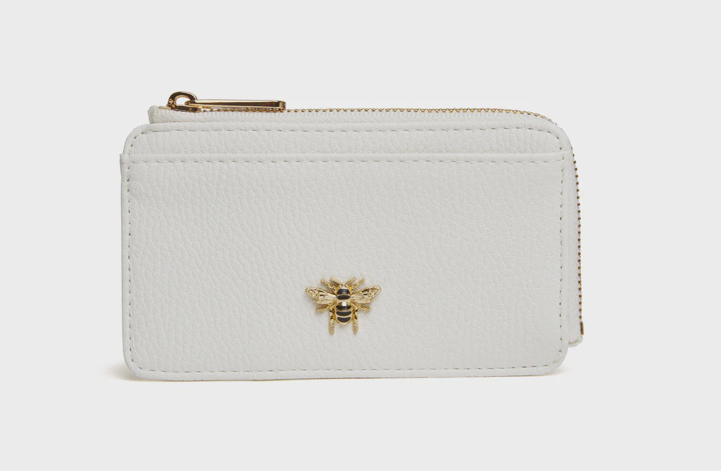 Alice Wheeler Bath Coin/Card Purse White