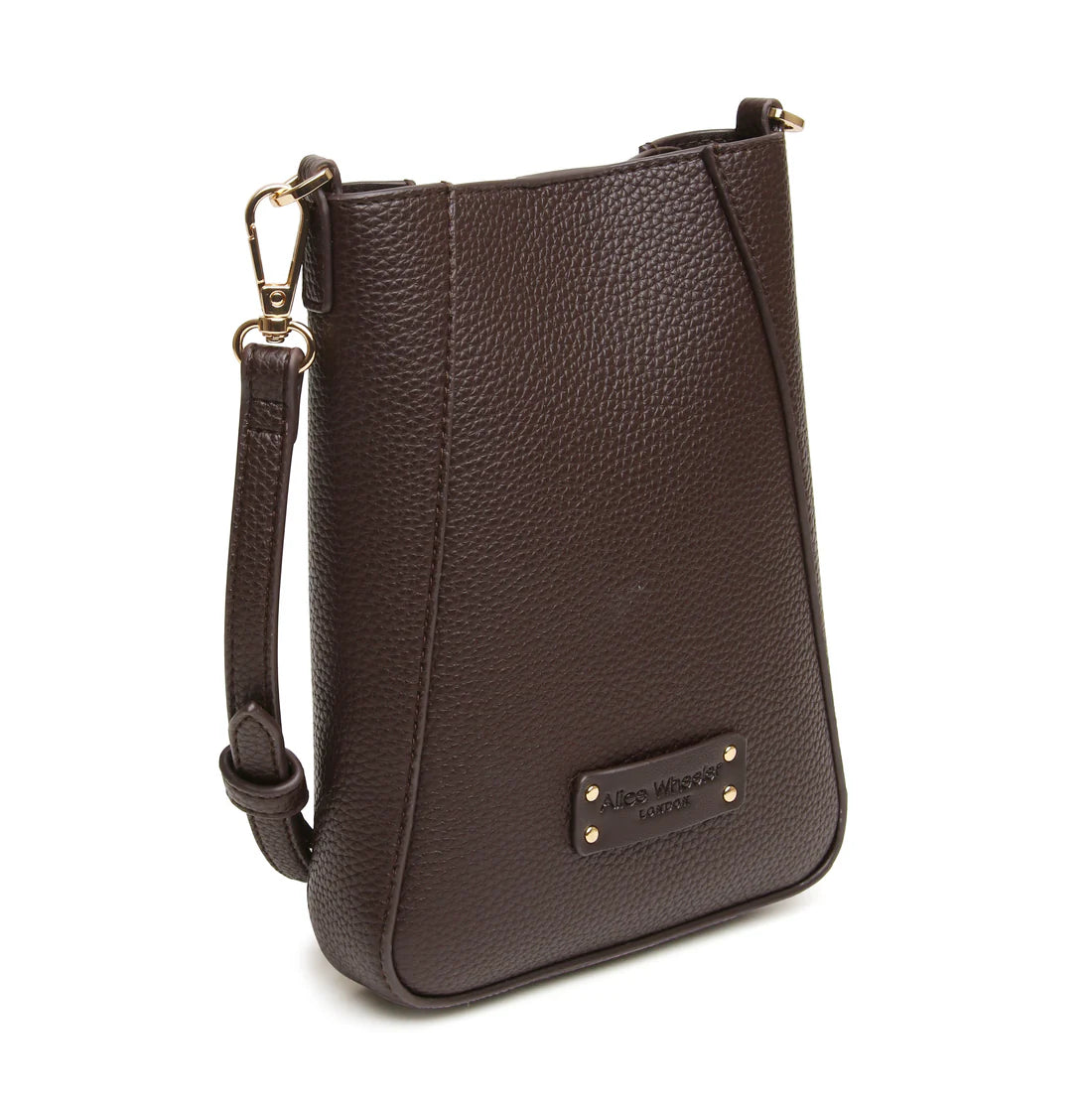 Alice Wheeler Kensington Phone Cross Body Bag Chocolate