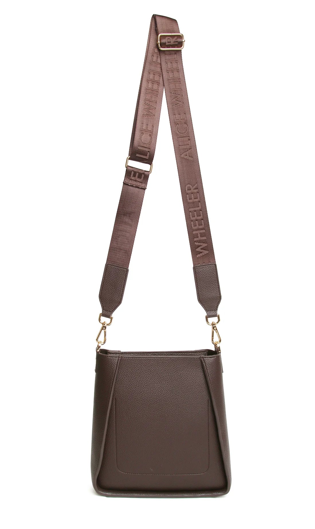 Alice Wheeler Kensington Cross Body Bag Chocolate