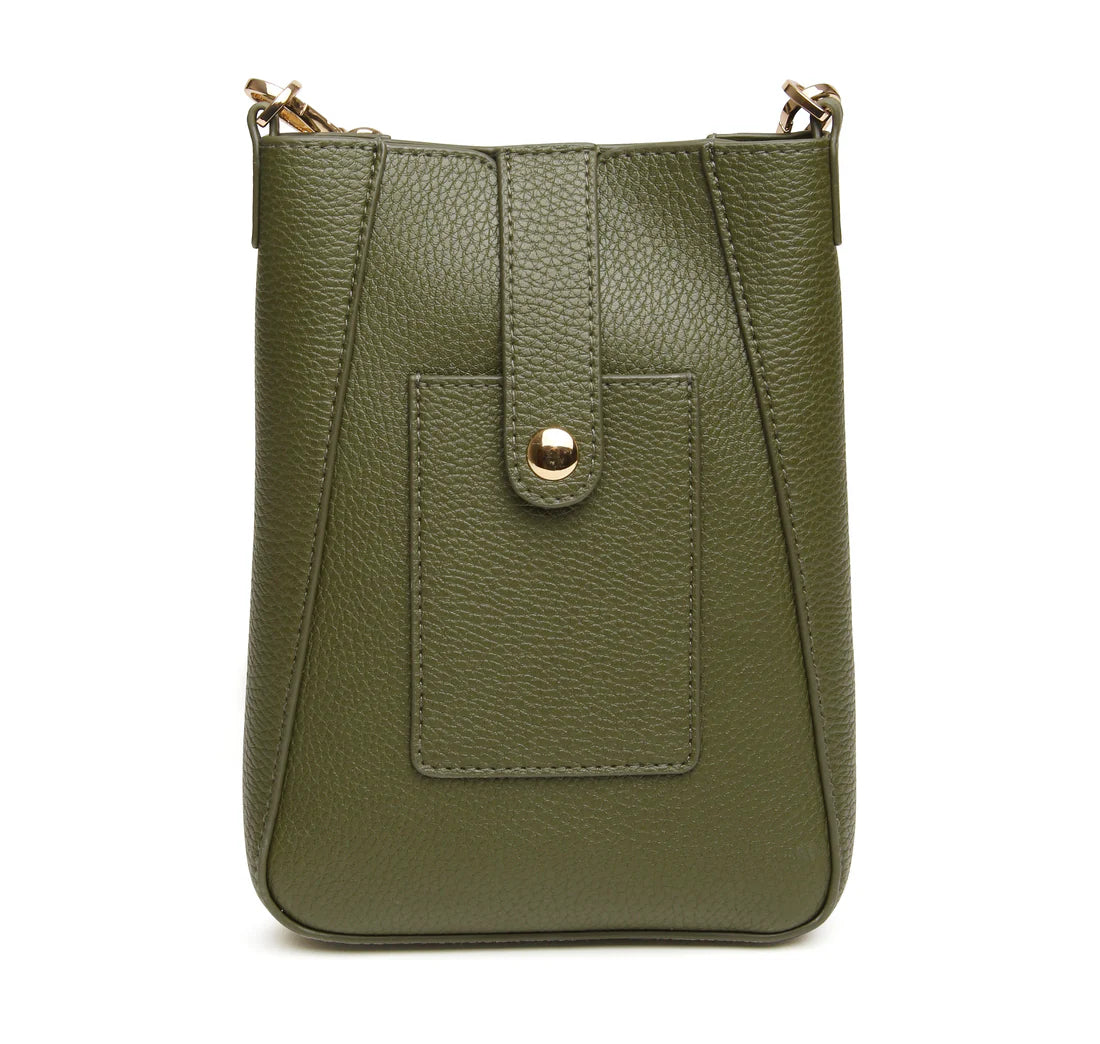 Alice Wheeler Kensington Phone Cross Body Bag Olive