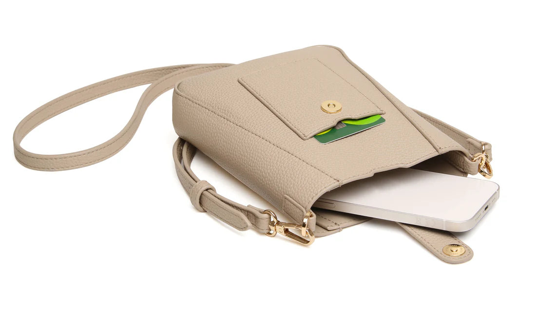 Alice Wheeler Kensington Phone Cross Body Bag Stone