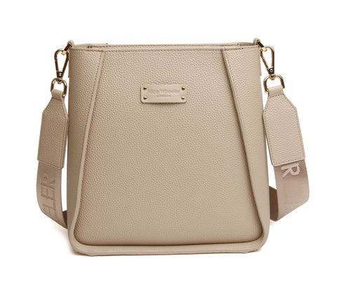Alice Wheeler Kensington Cross Body Bag Stone