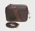 Alice Wheeler Soho Double Zip Camera Crossbody Bag Chocolate