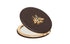 Alice Wheeler Round Compact Mirror Chocolate