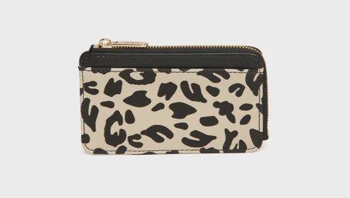 Alice Wheeler Bath Coin/Card Purse Leopard