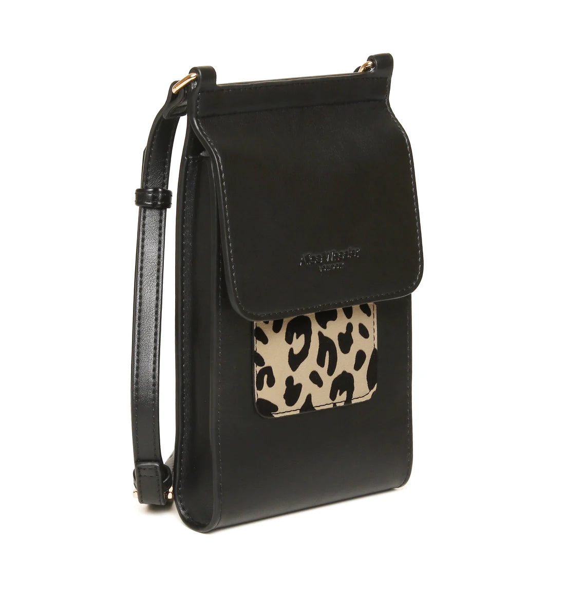 Alice Wheeler Mini Bloomsbury Cross Body Bag Leopard