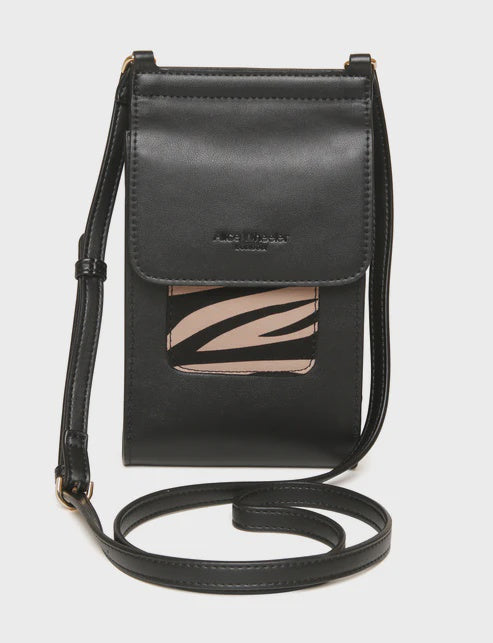 Alice Wheeler Mini Bloomsbury Cross Body Bag Zebra