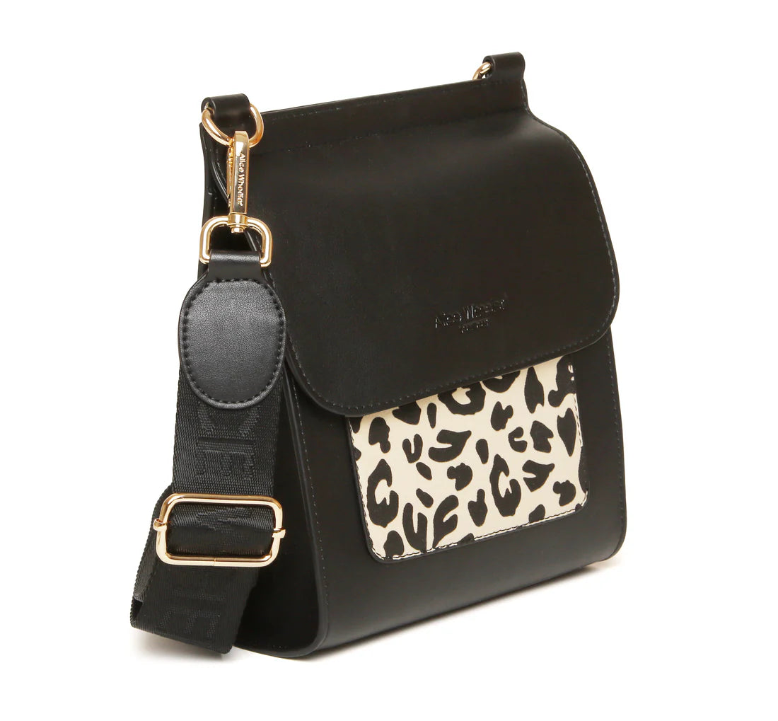 Alice Wheeler Bloomsbury Cross Body Bag Leopard