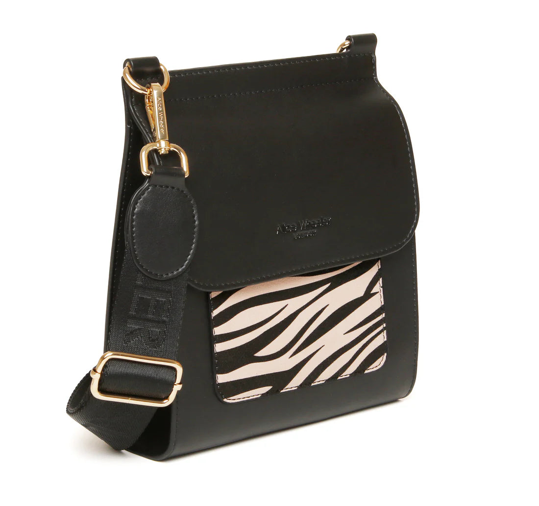 Alice Wheeler Bloomsbury Cross Body Bag Zebra