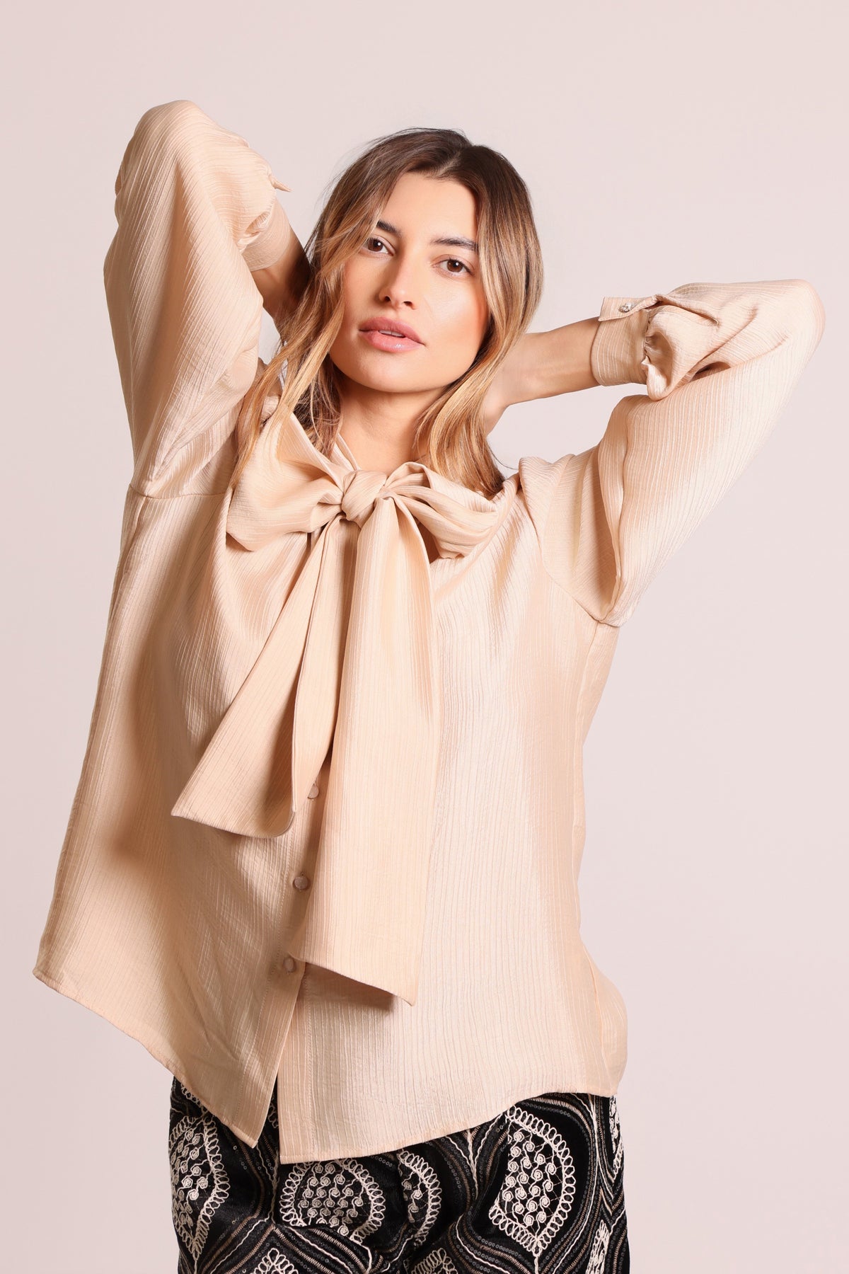 Traffic People Anything Goes Bonnie Blouse Cream