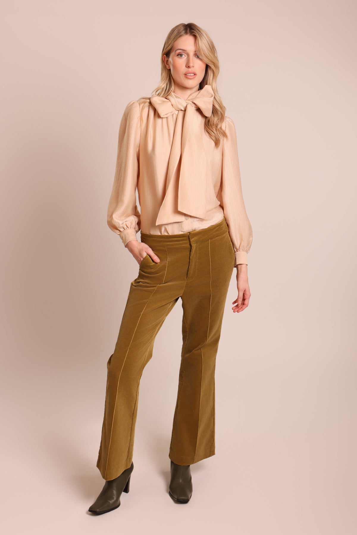 Traffic People Anything Goes Bonnie Blouse Cream