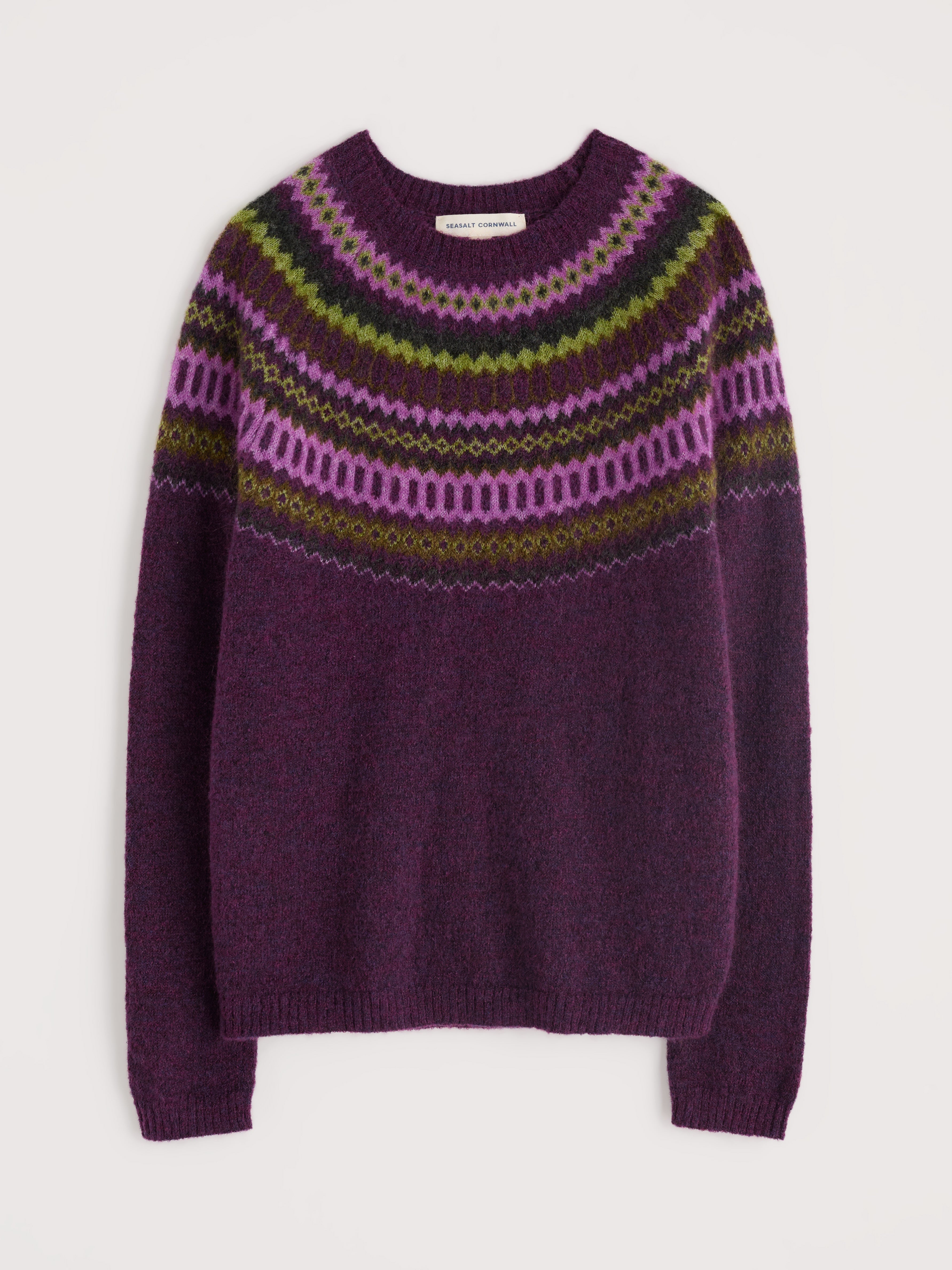 Seasalt Annik Jumper Modernist Grape Oak Mix