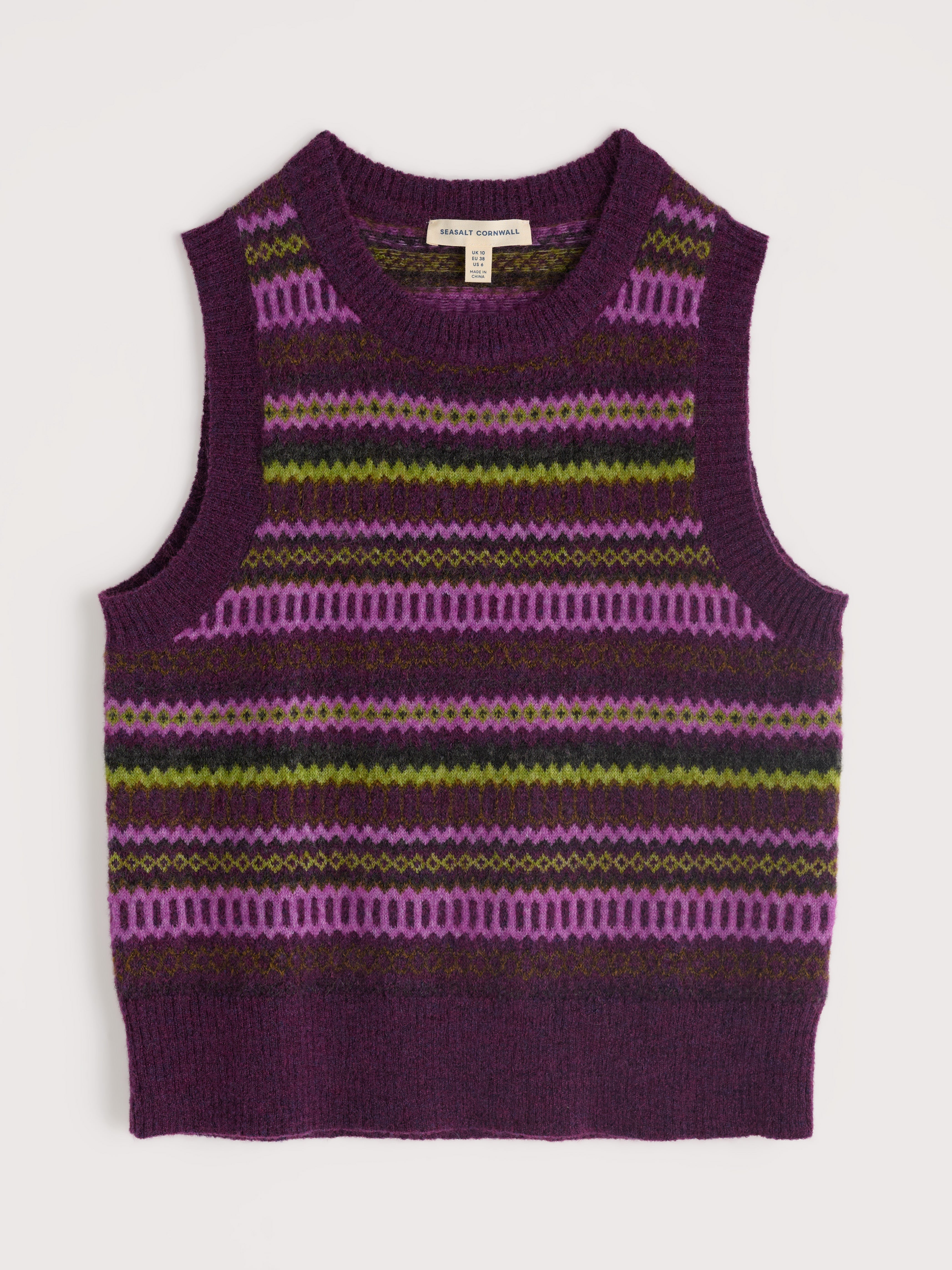 Seasalt Annik Vest Modernist Grape Oak Mix