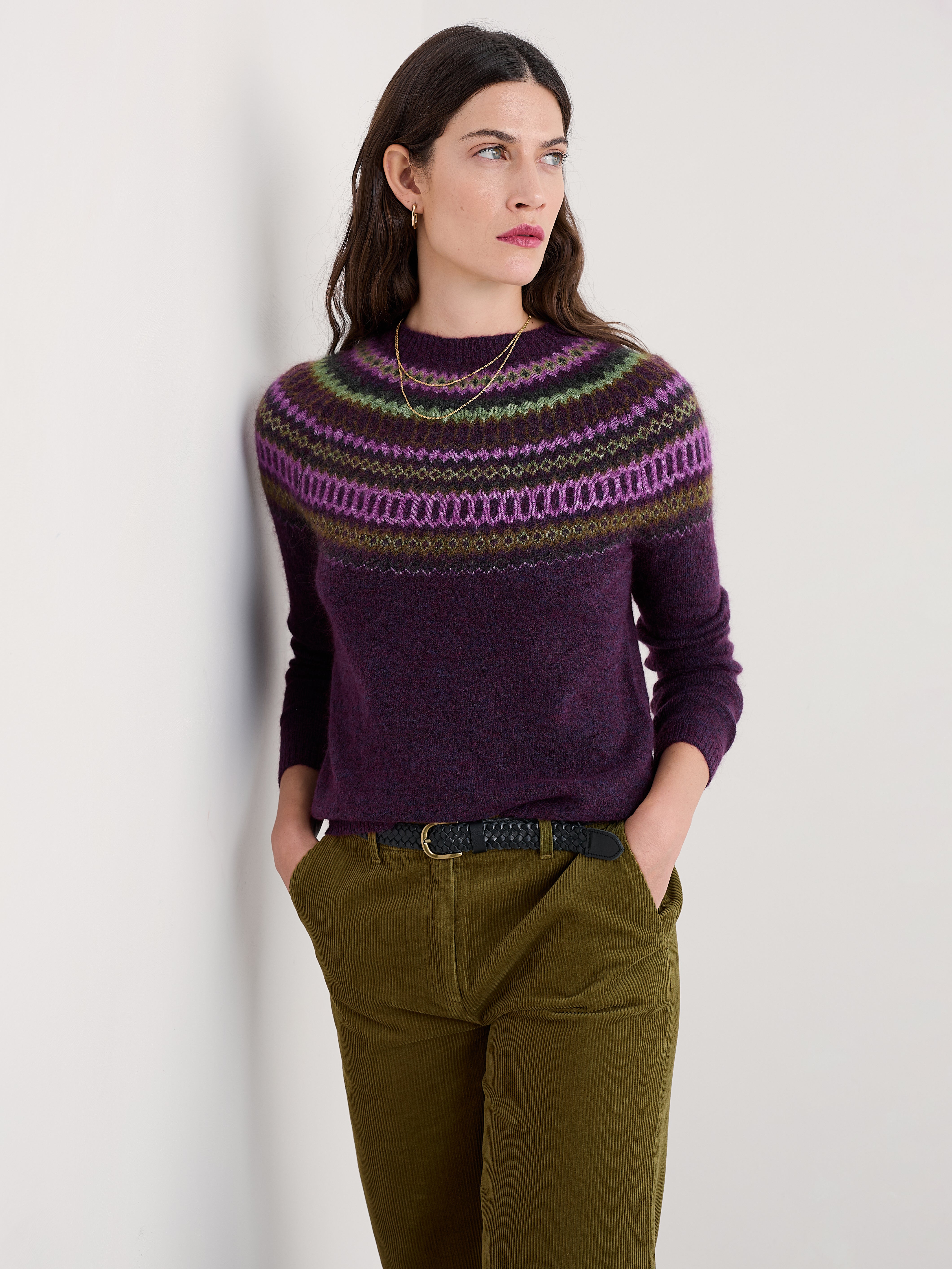 Seasalt Annik Jumper Modernist Grape Oak Mix